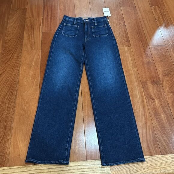 NWT MOTHER Women's Patch Pocket Rambler Zip Sneak Jeans size 26 - Picture 4 of 15
